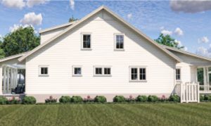 Render of back of Allen model home