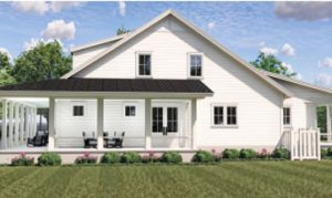 Render of right side of Allen model home